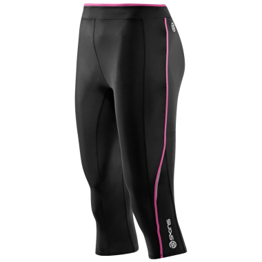 A200 3/4 WOMEN TIGHTS BLACK/PINK